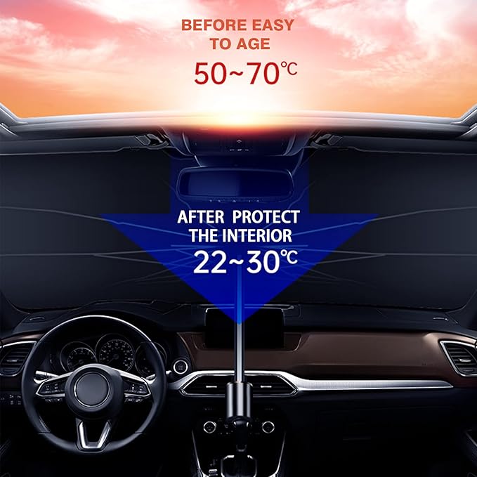 Car Windshield Sunshade Umbrella | Foldable Design
