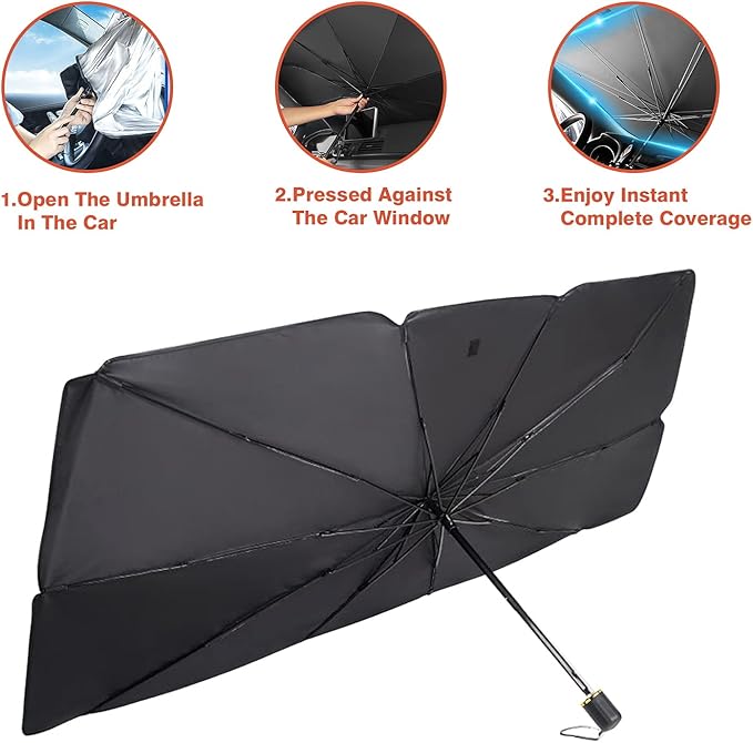 Car Windshield Sunshade Umbrella | Foldable Design
